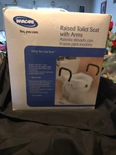Invacare Raised Toilet Seat w/Arms new in the box 