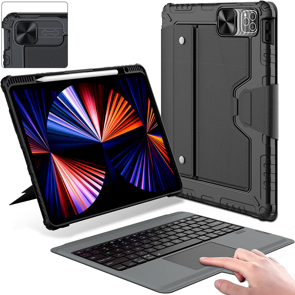 Nillkin iPad Pro 12.9 Keyboard Case in Sleek Black Design-image