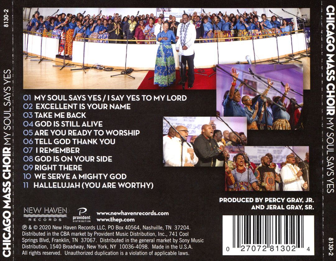 CHICAGO MASS CHOIR MY SOUL SAYS YES NEW CD