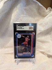Seth Curry Blue Explosion Parallel #37  /59  2021-22 Hoops  SGC 10 (Pop 1)