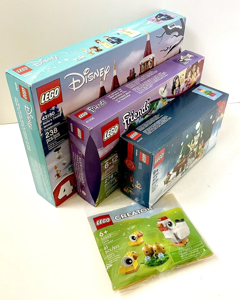 LEGO Lote 4 Amigos, Castillo Disney, Navidad GWP 41056 43180 40484 30643 NUEVO Precintado Foto 3 de 4