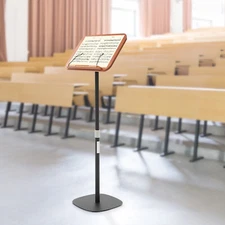 Book Stand Height Adjustable Music Stand Dual-Use Floor Book Holder Lectern Rack