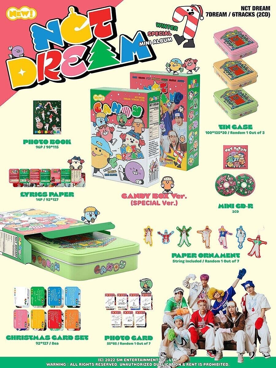 NCT DREAM ポスター Candylab ポラロイド まとめ売り NCT DREAM | Candy - RANDOM TRADING CARD SET B ver. | K-MONSTAR