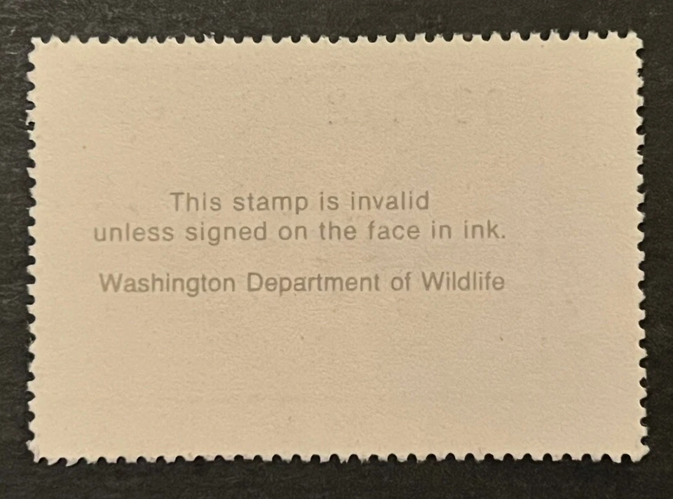 Travelstamps: 1990 US Washington Duck Stamp - Migratory Waterfowl Mint MNH OG - Image 4 of 4