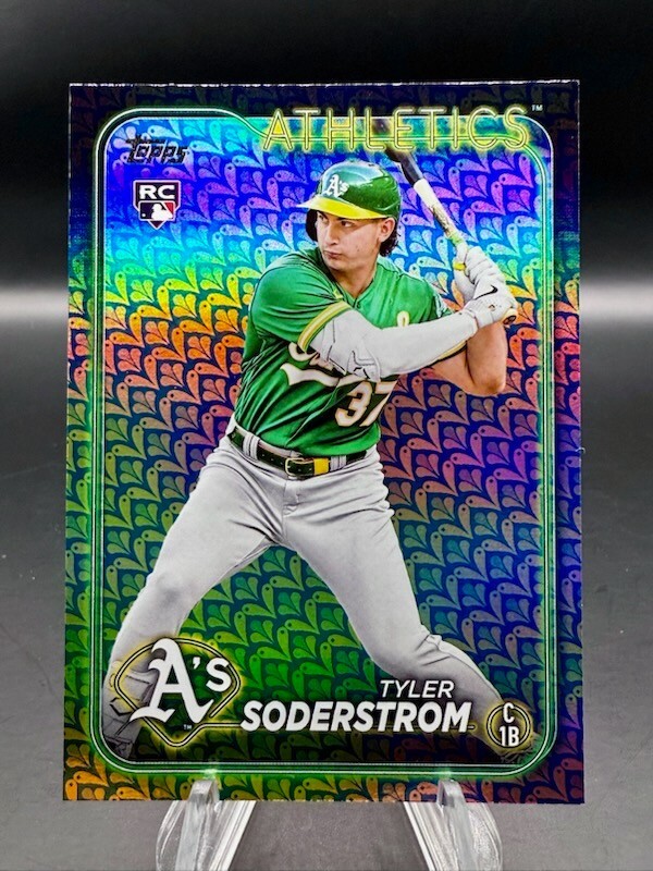 2024 Topps Series 1 - Tyler Soderstrom Easter Holiday Foil (RC) #244 Athletics