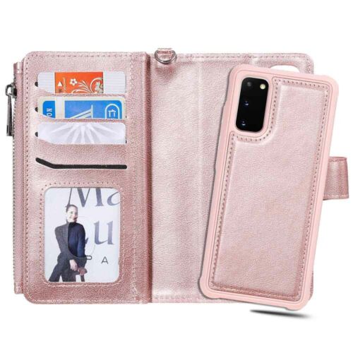 For Samsung S23 S22 S21 S20 S10 S9 Magnetic Detachable Wallet Leather Case Cover - Picture 4 of 49