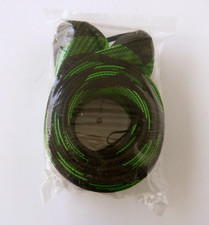 2-Pack Spinning Reel Rod Socks Braided Mesh Sleeve Cover Green & Black New