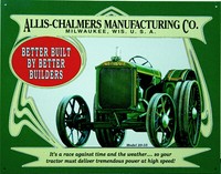 Allis Chalmers Tractor Schild Poster Werbung Trecker Traktor Oldtimer *966