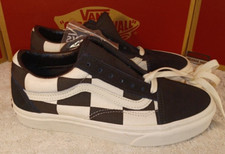 Vans Men's 4/Women's 5.5 Old Skool Oversize Check Checkerboard Black/White