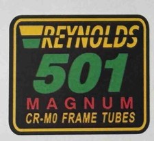 Reynolds 501 Magnum Cr-Mo Frame Tubes decal