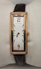 Ladies BCBG MAXAZRIA Classy Rectangle Rose Gold Tone Watch BG6060 H3