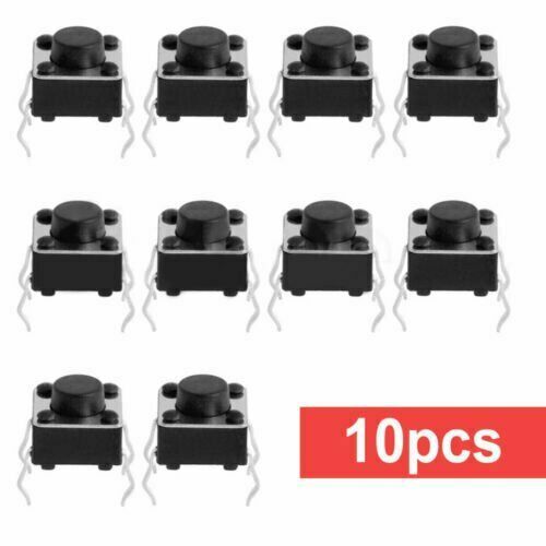 Kit 100 Interrupteurs Tactiles 4 Broches - 10 Tailles De 4.3 à 13mm - Pour DIY électronique Et Réparations