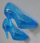 Disney ELSA Barbie Doll's Blue TRANSLUCENT GLITTER SHOE Frozen Ice Queen Target — photo 5