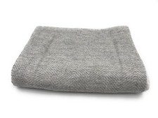 Cashmere Blend Hand Finished Large Herringbone Throw Blanket 130 x 200cm