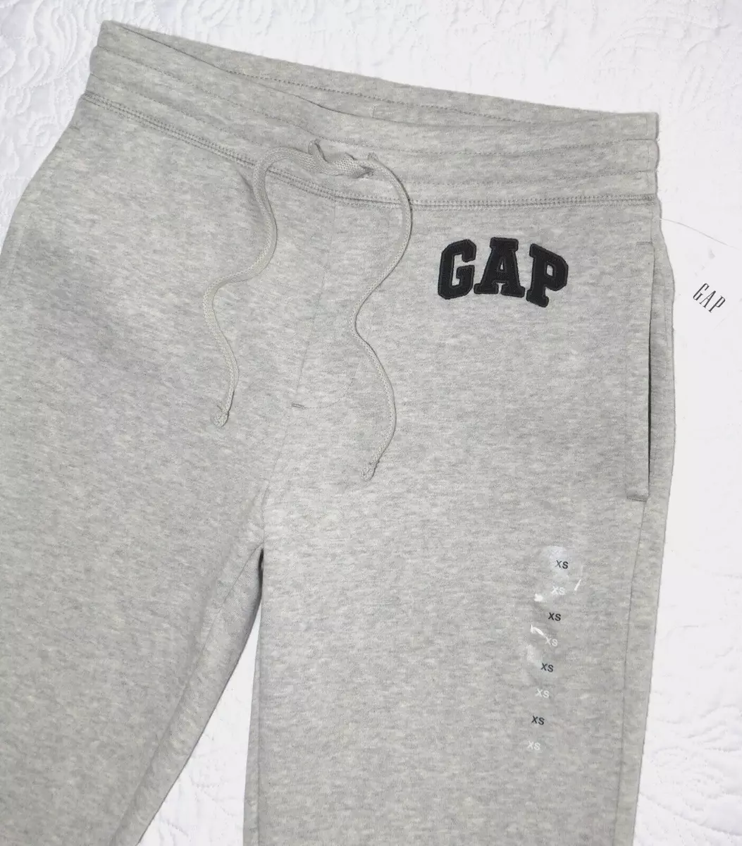 GAP 2022 ― Mens XS ― HERITAGE LOGO Gray/Black Logo Jogger Sweatpants Pants  NWT