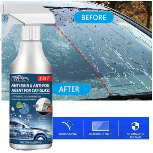 Car Glass Waterproof Coating Agent AntiFog RainRepellent Spray 60ml NEW eBay