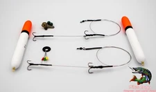 READY TO GO - PIKE FISHING - FLOAT STARTER KIT - ALL YOU NEED - FLOATS TRACE SET