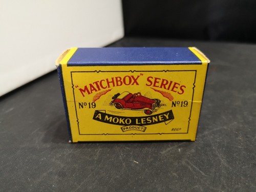 W733-MATCHBOX LESNEY No19A WHITE MG SPORTS CAR WITH ORIGINAL BOX - Picture 7 of 12