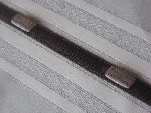 Brighton Narrow Brown Reptile Belt 41409 Silver Tone Buckle, 4 Accents S 24 -28" - Picture 7 of 7