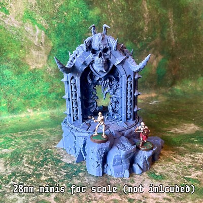 Hell Gate, 28/32mm Tabletop Terrain, D&D, Frostgrave, Mordheim, etc.