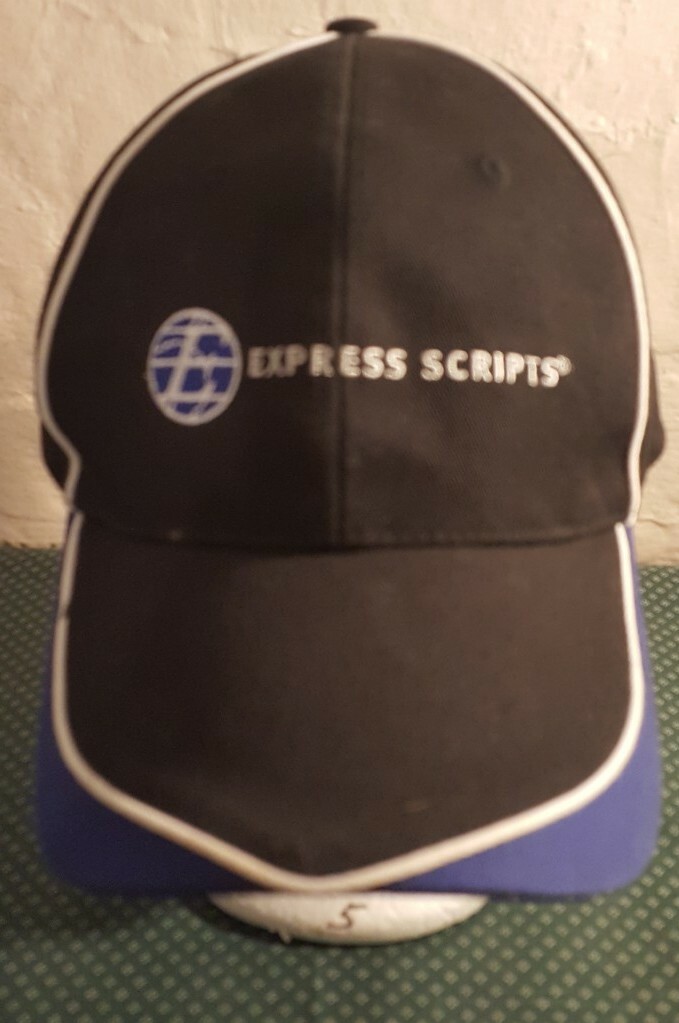 Express Scripts RX Baseball Hat Cap Black Blue E … - image 2