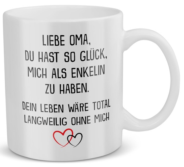 Oma Geschenk Von Enkelin Geburtstag Grossmutter Tasse Kaffeetasse Frau Rentnerin-image