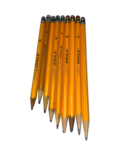 Vintage Pencils Dixon Oriole HB 2 School Writing Drawing Work Office Graphite z
