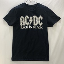 AC/DC Back In Black T-Shirt Men’s Size Small Graphic Men's Rock Band Shirt