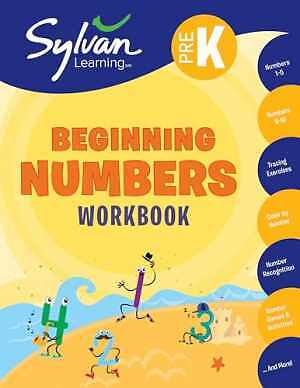 Pre-K Beginning Numbers Workbook: - Paperback, by Sylvan Learning - Good o