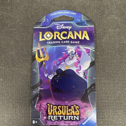 Disney Lorcana TCG Ursula's Return  Booster Pack With 12 Randomized Cards