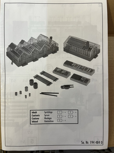 KIT FERROVIARIO MODELO FALLER HO PEQUEÑO MERCADO JARDÍN #130213 JUEGO COMPLETO EN CAJA | Zustand: Used