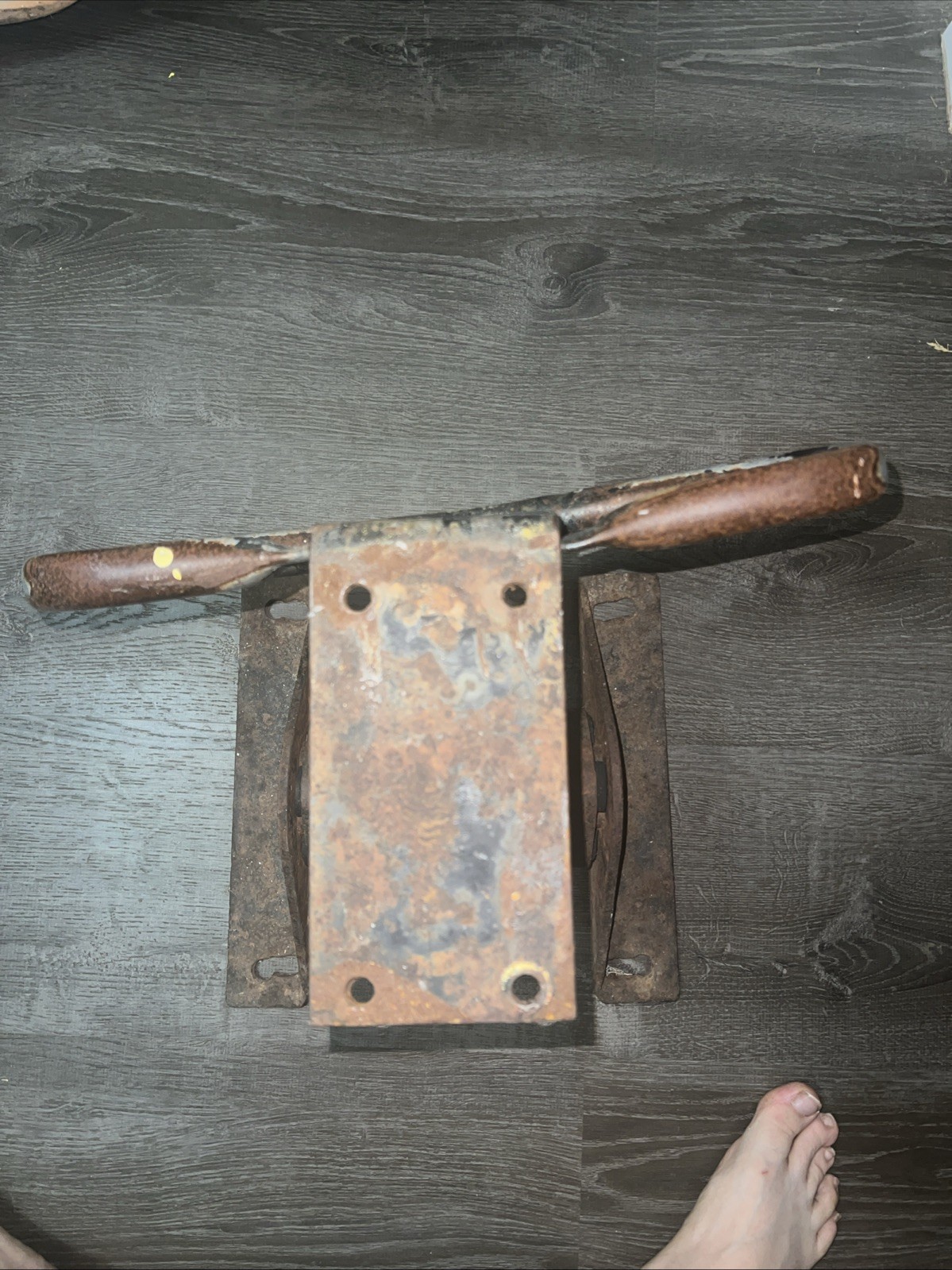 Saddle Mates Duck Ride on Playground Equipment Toy  w/base Plate Vintage