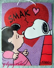 Hallmark Peanuts Snoopy Lucy Medium Valentine's Day Paper Gift Bag New (15/5905)