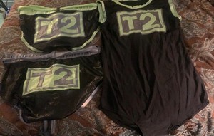 Custom Pro Wrestling Gear XL Singlet & 2 Pair Trunks Ring Worn Set WWE ECW