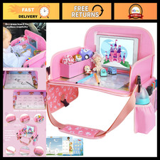 Kids Travel Tray for Toddler Car Seat - Road Trip Activity Organizer  Play Surf
