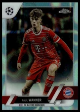 2022-23 Topps Chrome UEFA Club Competitions #174 Paul Wanner Aqua Lava Refractor