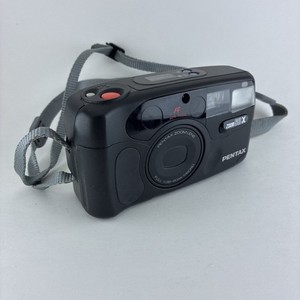 Appareil Photo Vintage Pentax Pino 35J (1987) - Compact 35mm Point And Shoot - Flash Intégré - Testé - Occasion (Réparation Nécessaire)