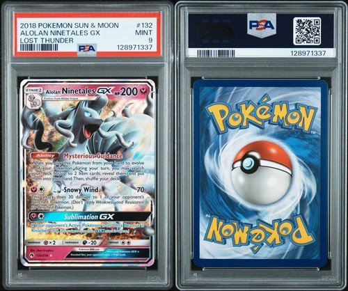 Alolan Ninetales-GX graded PSA 9 for sale on eBay
