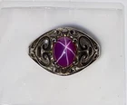 Kabana Sterling Silver Authentic Natural 6 Point Star Sapphire Ring Sz 7 Vintage