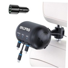 3-in-1 Retractable Backseat Car Charging Car Adapter  3-IN-1 Charging Station