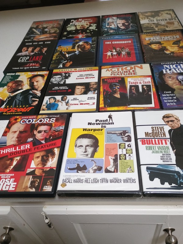 POLICE ACTION/DRAMA Pre-viewed DVDs. 1960's-1990's Some Rare & OOP