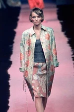 Christian Lacroix Paris S/S 1999 Runway Openwork Knit Top – Beaded Viscose Sz M