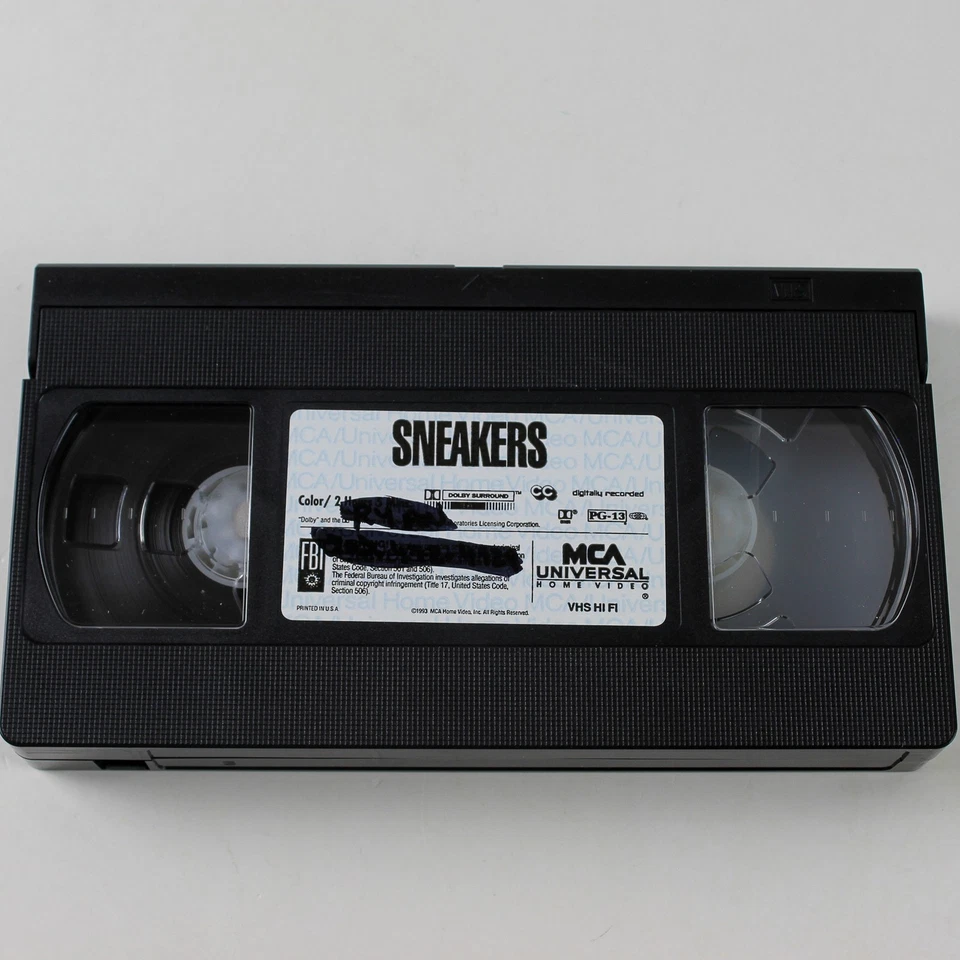 Sneakers VHS 1993 MCA Home Video Robert Redford Dan Akyroyd Mary McDonnell Foto 4 de 4