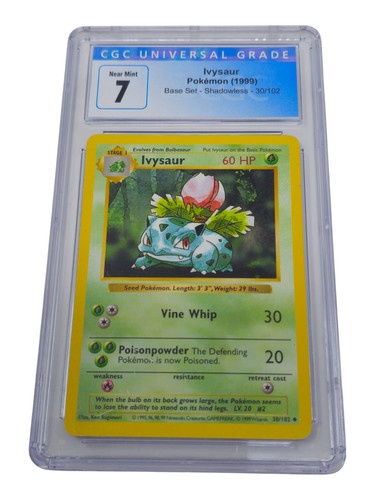 Ivysaur (Shadowless) graded CGC 7 for sale on eBay