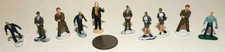 Lot NF-4 of 10 Very Small HO Scale Plastic Figures 8 Men & 2 Women