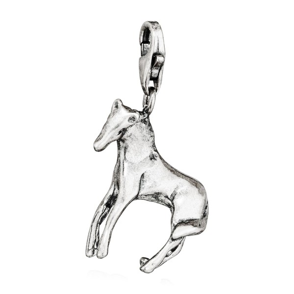 Charm-AnhäNger Pferd 925 Silber Antik 20X18Mm SilberanhäNger Amulett Talisman-image