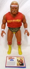 Vintage 1985 LJN WWF Hulk Hogan 16" Complete Damaged Figure with Bio Card Belt