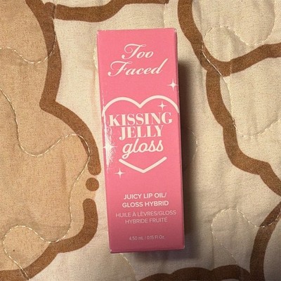 Too Faced Kissing Jelly Gloss Green Apple Lip Oil/Gloss Hybrid Nourishing 0.15  