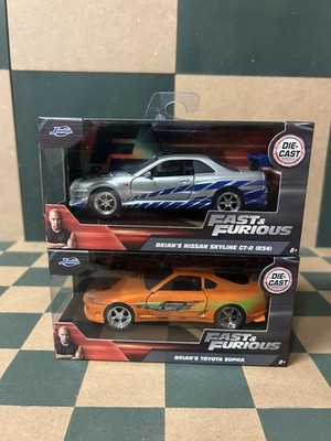 Jada Toys Fast and Furious Brian's Toyota Supra & Nissan Skyline Maßstab 1:32 
