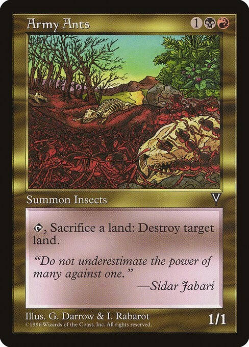 Army Ants NonFoil Visions 126 NM MTG